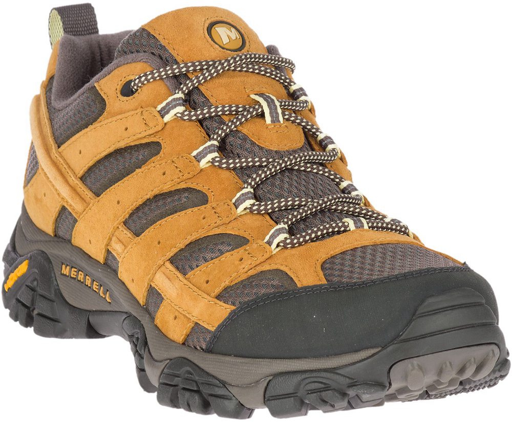 Merrell Hiking Shoes Brown/Black - Moab 2 Ventilator - Mens 75OEMWTAQ
